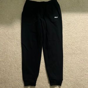 Black Fila Fleece Joggers